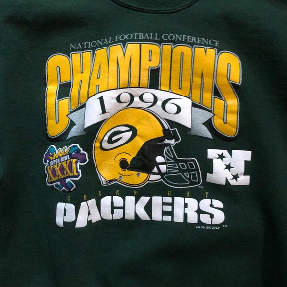 Green Bay Packers Super Bowl XXXI Sweatshirt L - Picture 2 of 8